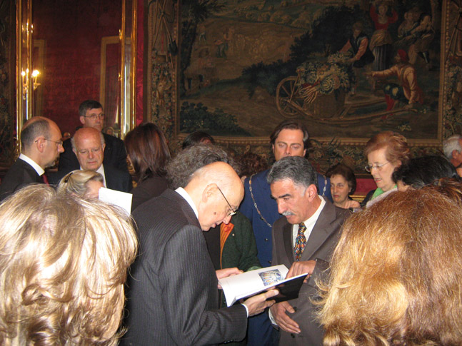Il dott. Biolotto ricevuto al Quirinale dal Presidente Napolitano